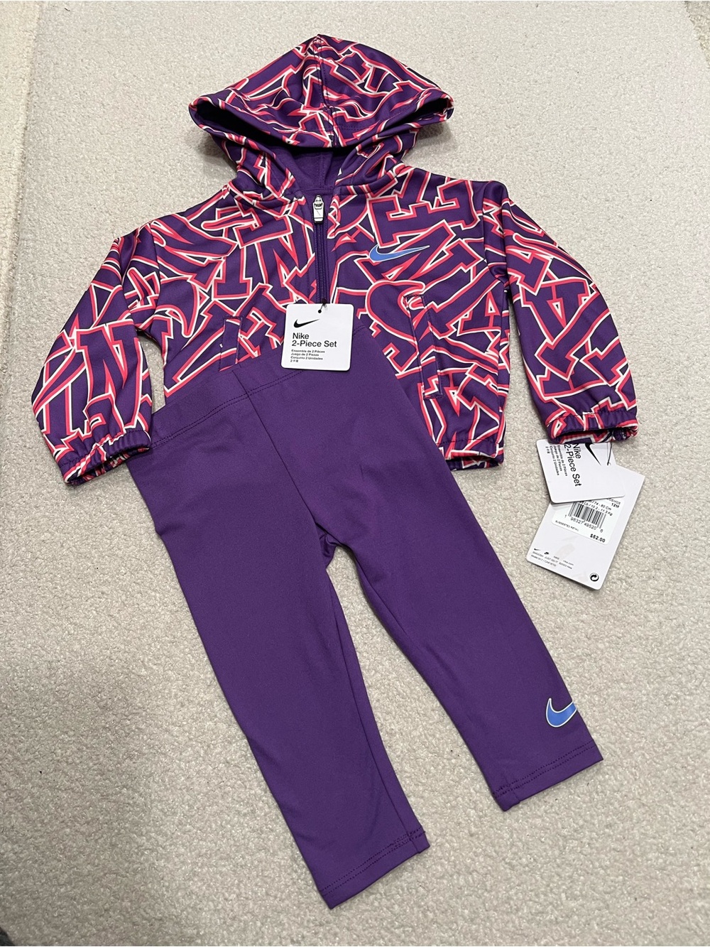 Nike 2- Piece Set Girls Purple & Pink